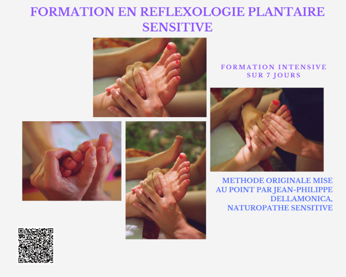 Formation en Réfléxologie plantaire sensitve session du 28 juin au 05 juillet 